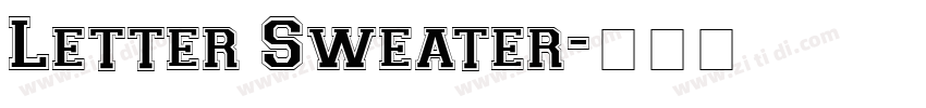 Letter Sweater字体转换